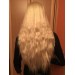 Волнистый длинный парик блонд без челки