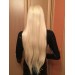 Длинный женский парик блонд карнавальный
