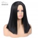 Черный парик Wignee из искусственных волос средней длины DP-015