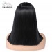 Черный парик Wignee из искусственных волос средней длины DP-015