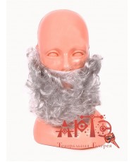 Борода Санта Клауса серебристая (Цв: Серебряный )